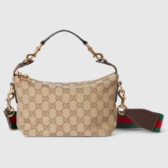 Gucci Brera Small Crossbody Bag, Beige, GG Canvas