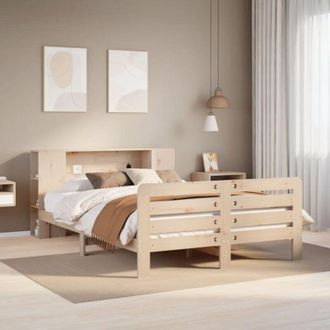 vidaXL Estructura De Cama Sin Colch&oacute;n Madera Maciza De Pino 120x190 Cm Vidaxl