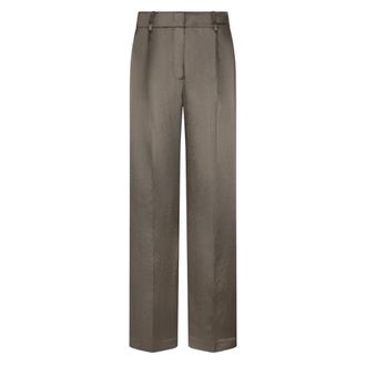 Dante6 Jules Satin Smart Pants - Dames - Broeken - Bruin - Maat: S Satijn