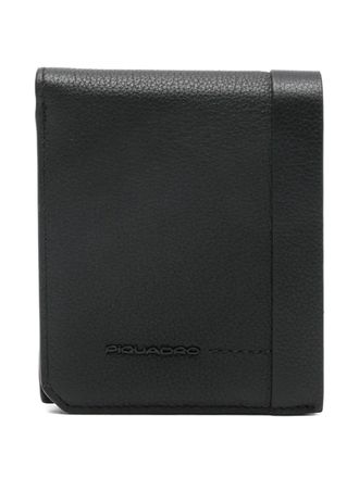 Piquadro leather wallet - men - Polyester/Calf Leather - One Size - Black