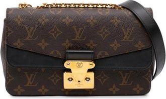 Louis Vuitton Tweedehands Canvas Louis Vuitton tassen - Dames - Vintage Schoudertas - Bruin - ONE Size - Vintage