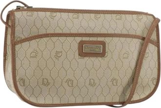 Dior Pre-owned Cross Body Bags, female, Beige, Size: ONE SIZE Pre-owned Vintage Shoulder Bag