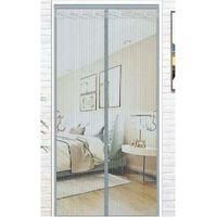 OEM Cortina Mosquitera Magn&eacute;tica, Cortina Mosquitera De Cierre Autom&aacute;tico, 100 X 220 Cm (gris)