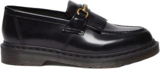 Dr. Martens Zwarte Gepolijste Gladde Loafers met Franjes - Heren - Loafers - Zwart - 37 EU - Leer - Schoenen