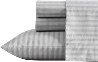 Nautica Plaid Grey Twin Xl Sheet Set