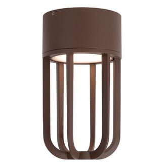 Lucide L&aacute;mpara de techo de aluminio con 1 led integrado, marr&oacute;n &oacute;xido