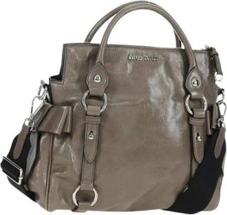 Miu Miu Pre-owned Handbags, female, Brown, Size: ONE SIZE Pre-owned Hand Bag