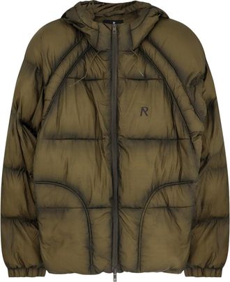 Represent Padded And Quilted Down Jacket-Uomo