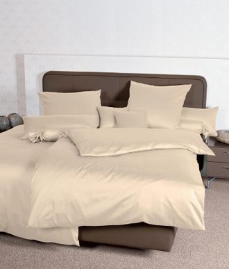 Janine Kissenbezug »Colors Mako Satin« mit Reissverschluss, uni Kissenhülle, feinfädig, 100% Baumwolle