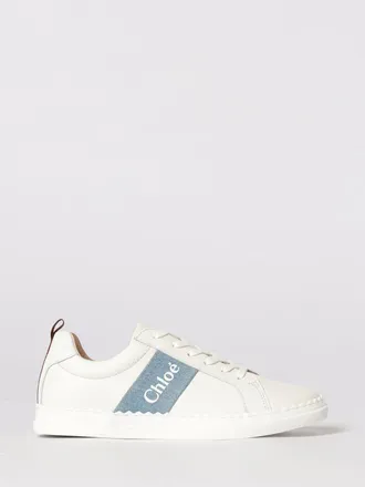 Chlo&eacute; Leather Sneakers
