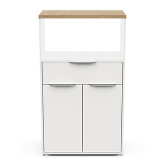 Calicosy Desserte 2 puertas, 1 caj&oacute;n y 1 nicho l70,5 cm - efecto madera clara