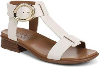 Naturalizer Brandy T-Strap Sandal in Warm White at Nordstrom, Size 5.5