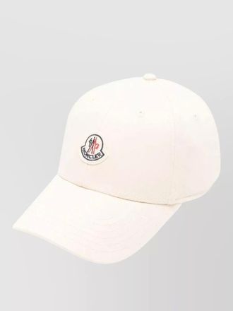 Moncler branded baseball cap curved visor