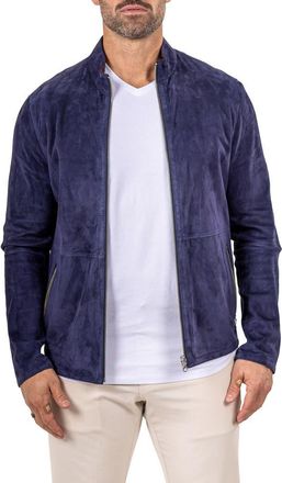 Maceoo Suede Jacket in Blue at Nordstrom, Size 4