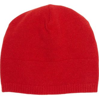 Portolano Slouchy Cashmere Knit Beanie in Fire Red at Nordstrom Rack