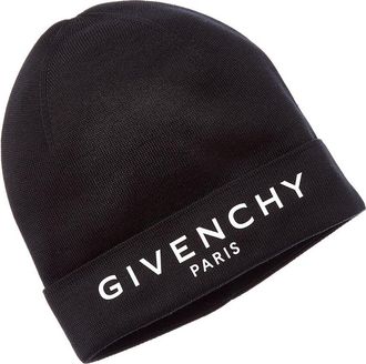 Givenchy Logo Ribbed Cashmere-Blend Beanie