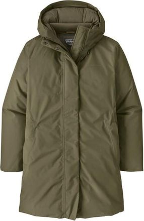 Patagonia Stormshadow Parka Mantel für Damen | oliv