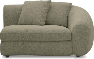 Castlery Fable Right Arm Sofa Customized, Performance Classic Twill Moss, Spill Resistant, Ultra Deep Seats for Sofas, Castlery