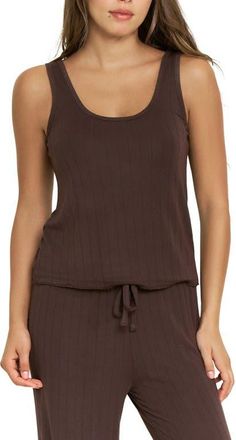 Honeydew Intimates Cloud Modal Rib Tank in Chocolate at Nordstrom, Size X-Small