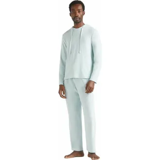 Vilebrequin Mens Terry Long-Sleeved Hooded T-Shirt in Pacific at Nordstrom, Size Medium
