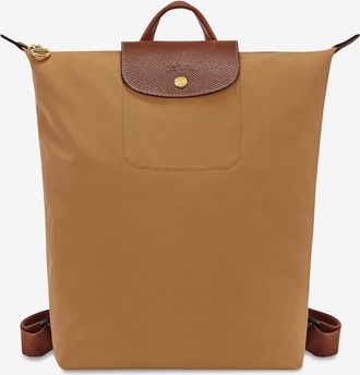 Longchamp Rucksack aus Segeltuch und Leder Le Pliage Original M