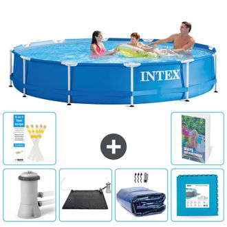 Intex Piscina Con Estructura Redonda - 366x76 Cm - 7-piezas S340