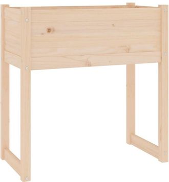 vidaXL Jardinera De Madera Maciza De Pino 78x40x81 Cm Vidaxl