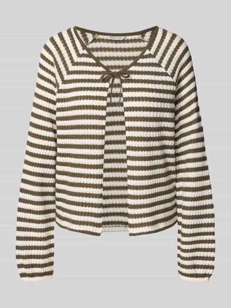 Tom Tailor Denim Regular Fit Strickjacke aus Baumwoll-Mix in Oliv, Gr&ouml;&szlig;e M