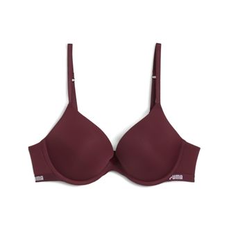 Puma Reggiseno push-up PUMA da donna in confezione da 1, Abbigliamento, Rosso, 32C
