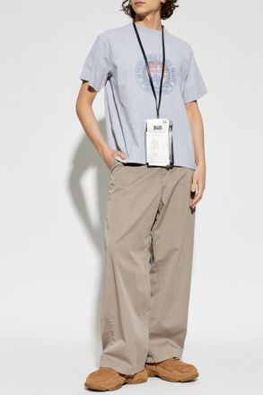 Balenciaga Straight-leg Cotton Trousers, Mens, Brown