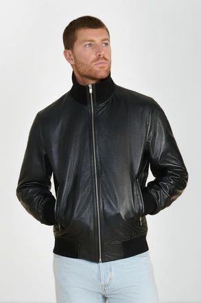 FURNIQ Arthur Leather Jacket in Black at Nordstrom, Size Xxx-Large