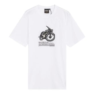 Barbour Hombre, Camisetas, Blanco, Talla: XL