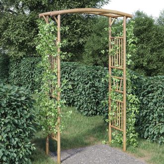 vidaXL Arco Para Rosas De Bamb&uacute; 118x40x187 Cm Vidaxl