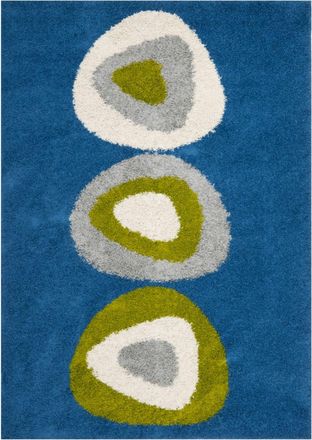 Safavieh Alfombra abstracto de polipropileno azul/multicolor, 122 x 183 cm