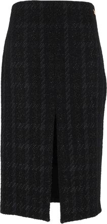 Elisabetta Franchi Front Slit Tailored Midi Skirt