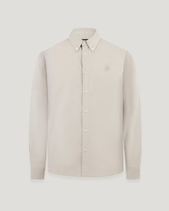 Belstaff Street Shirt Mens Cotton Corduroy Cement Grey Size 3XL