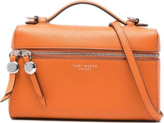 Tory Burch Tory Burch, Handbags, female, Orange, Size: ONE SIZE Leather Handbag
