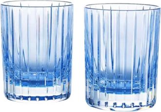 Baccarat Crystal Harmonie Colors of Joy Tumbler Number 2 Glass - Blue - Set of 2