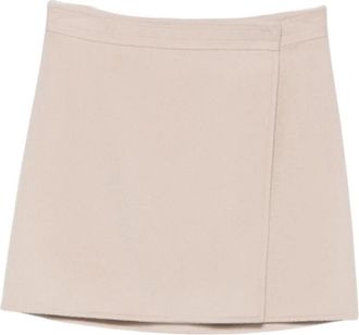 Semicouture Korte Rok - Dames - Korte rokken - Beige - S - Rokken