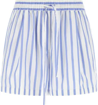Dolce & Gabbana Blue Cotton Bermuda Womens Shorts