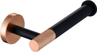 OEM Portarrollos De Papel Higi&eacute;nico Color Oro Rosa - Dise&ntilde;o Moderno, Acanalado Y Para Montaje En Pared