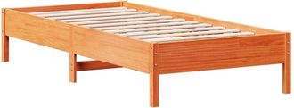 vidaXL Letto senza Materasso Marrone Cera 100x200 cm in Legno di Pino - Vidaxl