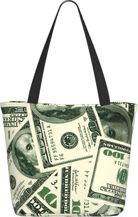 AOOEDM 100-Dollar Bills Ladies Shopping Bag 13x11x7in.The Perfect ValentineS Day Gift.It Is The Best ValentineS Day Gift For Mom, Daughter, Wife,Etc