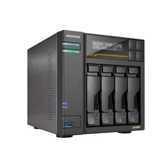 C&A Asustor Lockerstor 4 Gen3 As6804t De 4 Bah&iacute;as