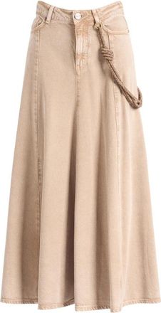 Pinko Hurghada - Dames - Spijkerrokken - Beige - XS - Denim - Rokken