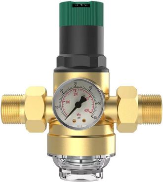 OEM Reductor De Presi&oacute;n De Agua De 3/4dn20 Con Man&oacute;metro Y Filtro De Lat&oacute;n, Regulador De Presi&oacute;n, V&aacute;lvula De Alivio De Presi&oacute;n, Reductor De Presi&oacute;n De Agu