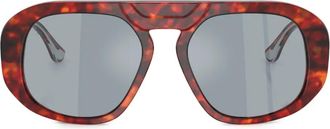 Ferrari Occhiali da sole geometrici - Marrone