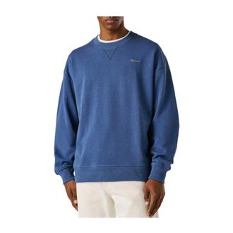Pepe Jeans London Sweatshirts, male, Blue, Size: XS Geo Sweatshirt