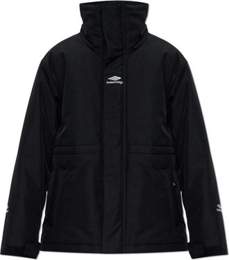 Balenciaga Jassen, Dames, Zwart, XS, Polyester, 3B Sports Icon Ski High Collar Parka