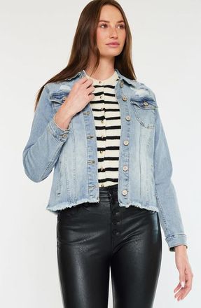 Kancan Wilson Denim Jacket in Medium Wash at Nordstrom, Size X-Large